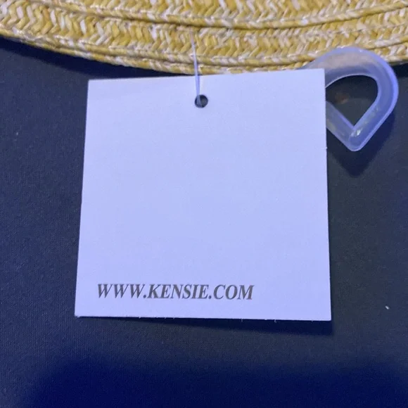 Kenzie straw hat with black ribbon. Swimwear. NWT - Picture 5 of 5